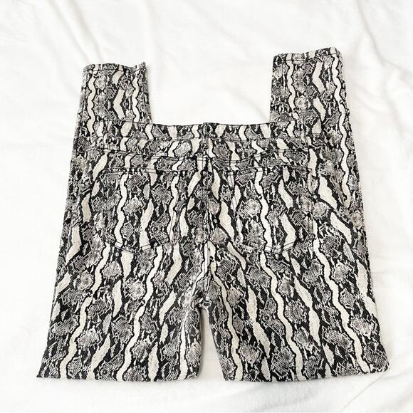 Wild Fable snake print skinny high rise jeans size 12 cream black - Picture 8 of 8